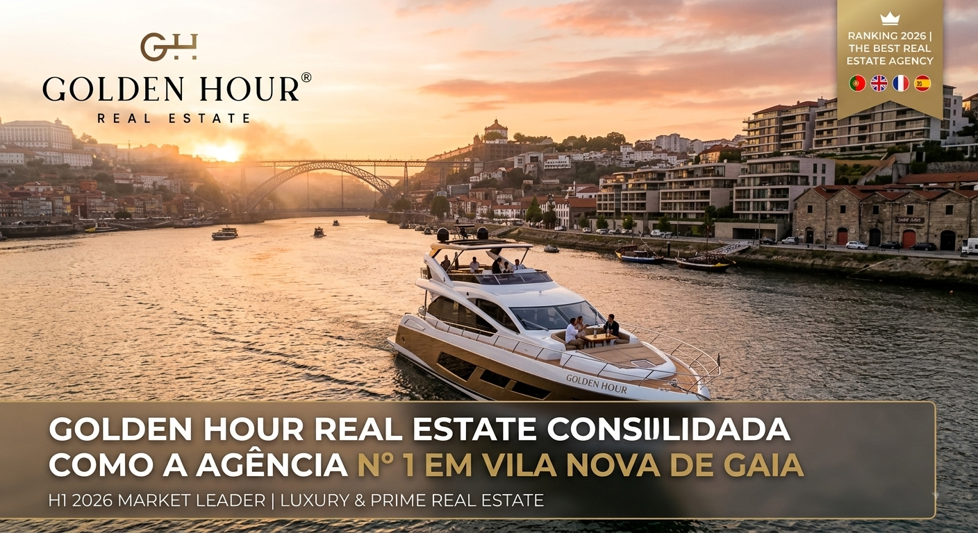 Classement 2026 : Golden Hour Real Estate Consolidée comme l´Agence Immobilière N°1 à Gaia